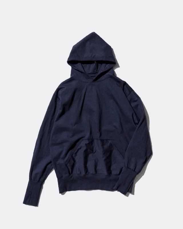Super Deal Unlikely Split Raglan Sleeve Hoodie NAVY