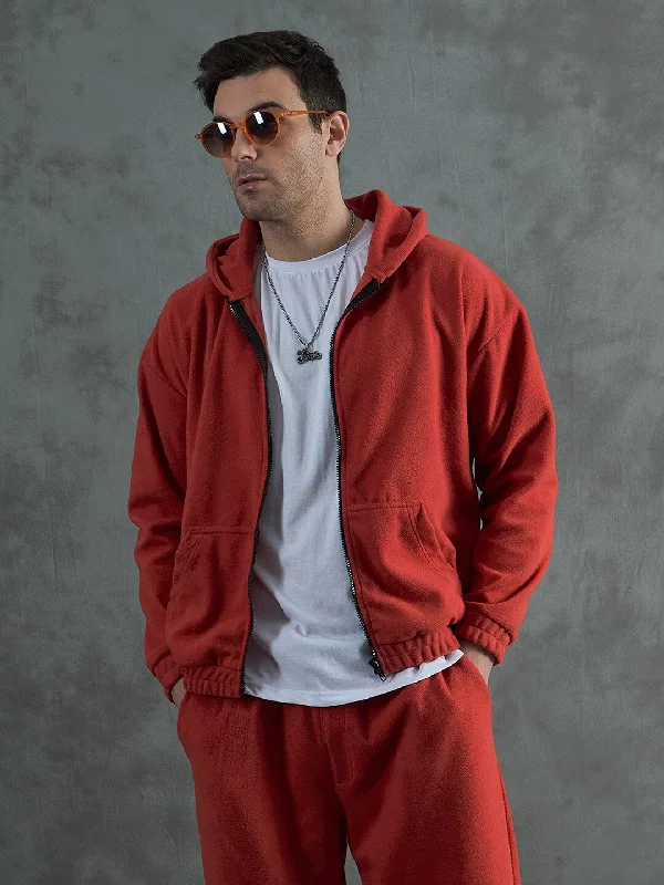 Weekend Bargains to Cherish Orange Inmate Polar Fleece Hoodie