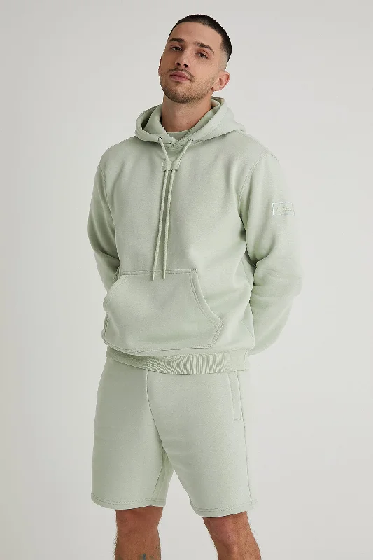 Weekend Savings Spectacular Aldo premium brushback fleece hoodie in Artichoke