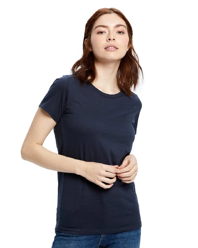 US Blanks Ladies Made in USA Short Sleeve Crew T-Shirt | Navy Blue