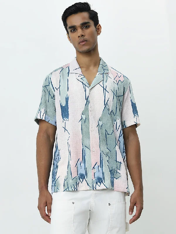 Weekend Bargains to Savor Nuon Multicolour Abstract Printed Relaxed-Fit Cotton Shirt Weekend Bargains to Savor Nuon Multicolour Abstract Printed Relaxed-Fit Cotton Shirt
