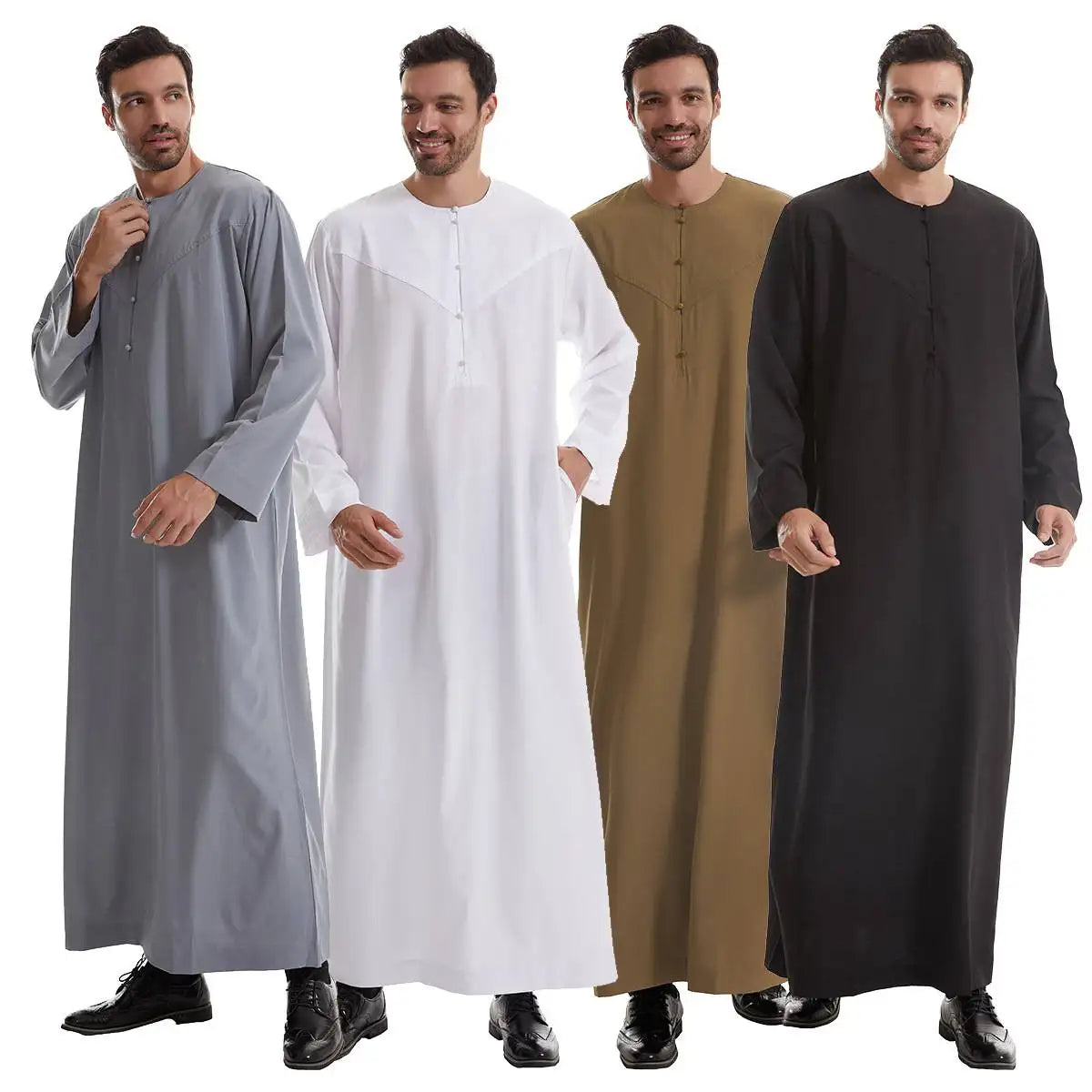 Middle East Arab Muslim Men Thobe Thawb With Pocket