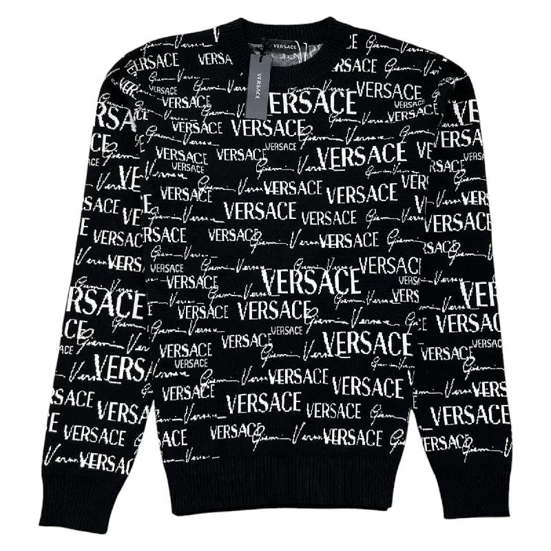 Weekend Discounts to Enjoy Men's Logo Jumper Black Size IT 48 / UK M