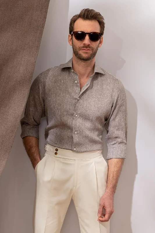 Cash Savings Desert linen shirt - Made in Italy