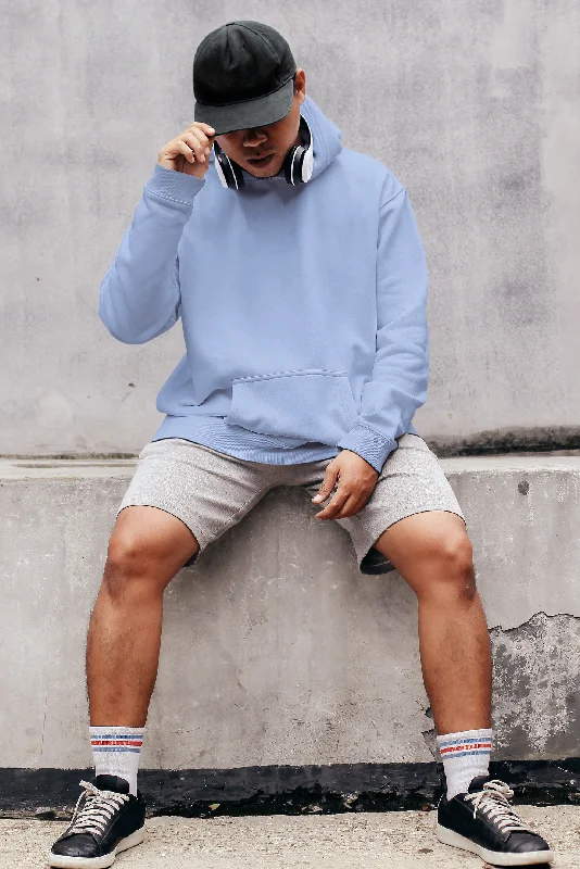 Weekend Shopping Extravaganza Basic Snow Blue Winter Hoodies
