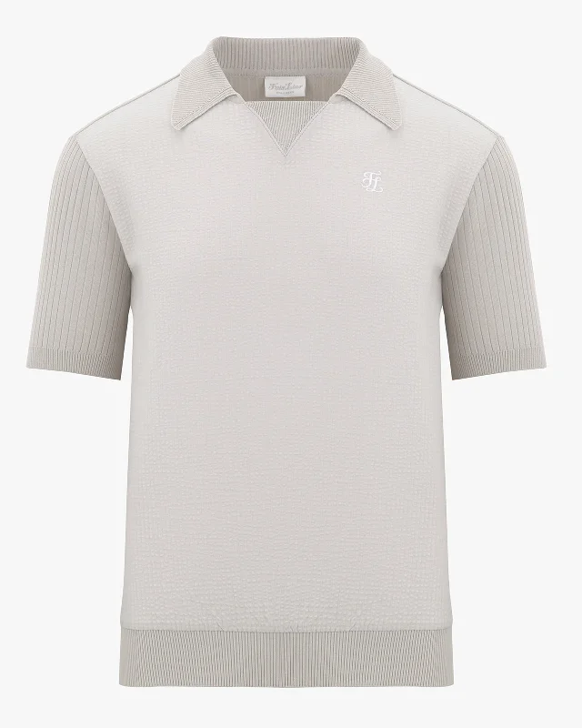 Weekend Extravaganza: Shop Now Men's Hybrid Short-Sleeved Knit - Beige