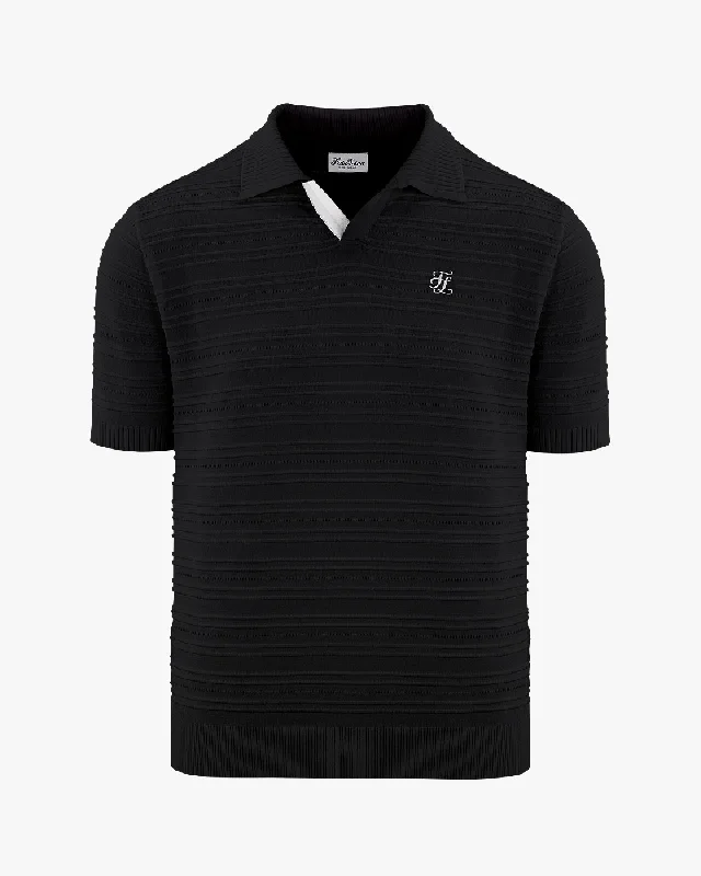 Midnight Sale Men's Scasi Short Sleeve Knit - Black