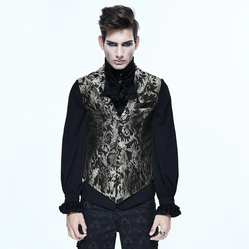 Super Savings Men's Goth Brocade Waistcoat