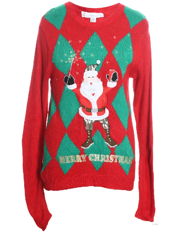 Santa Claus Christmas Jumper - S