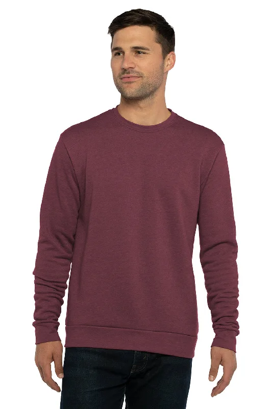 Unbeatable Deal Next Level Mens PCH Crewneck Sweatshirt - Heather Maroon