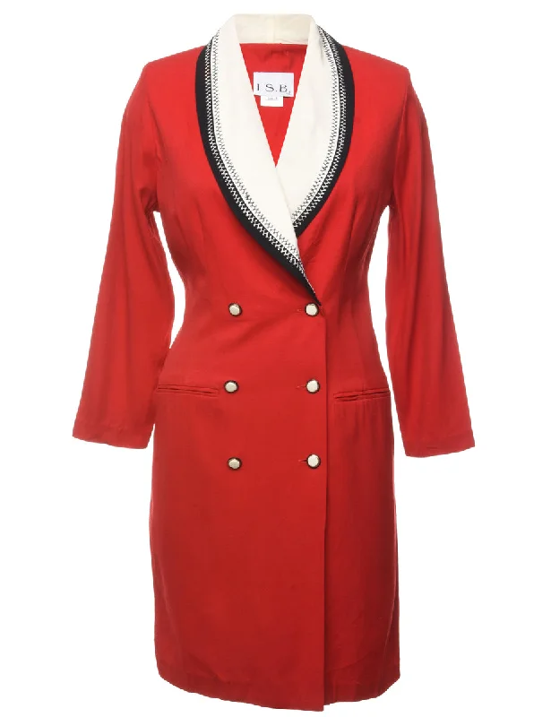 Weekend Specials to Love Red Coat Dress - L
