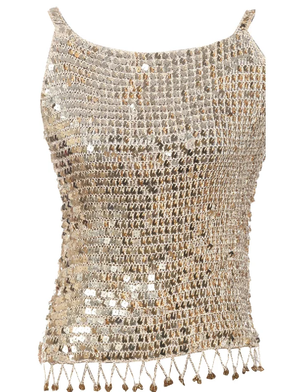 Sequined Vest - S