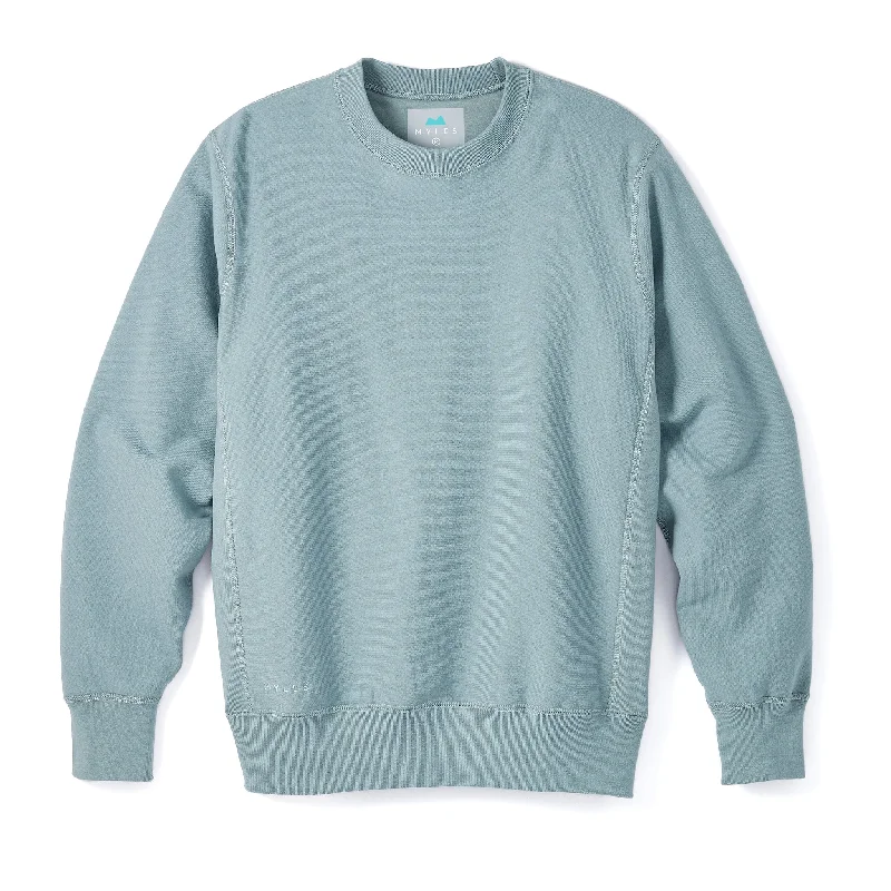 Extra Savings Skyline Heavyweight Fleece Crewneck in Steely Blue