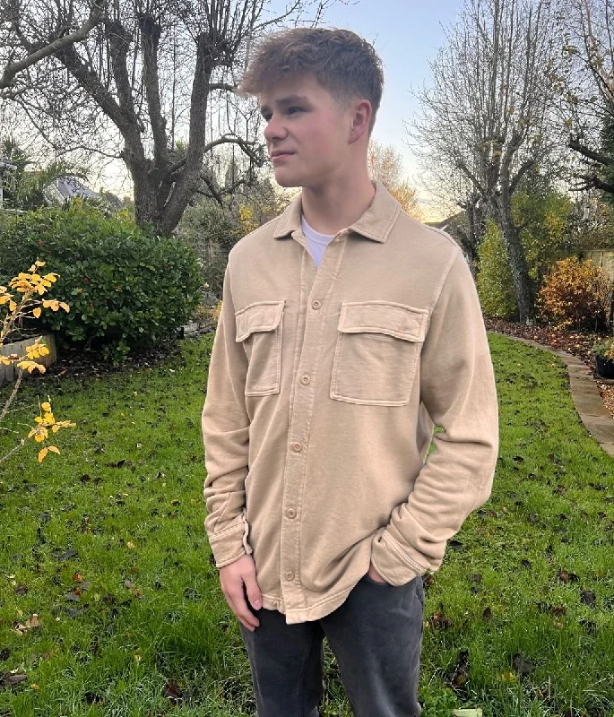 Unmissable Sale Natural Mens Cotton Overshirt
