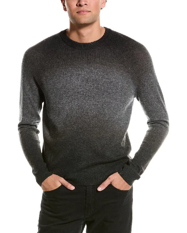 Autumn Cashmere Ombre Raglan Cashmere Crewneck Sweater