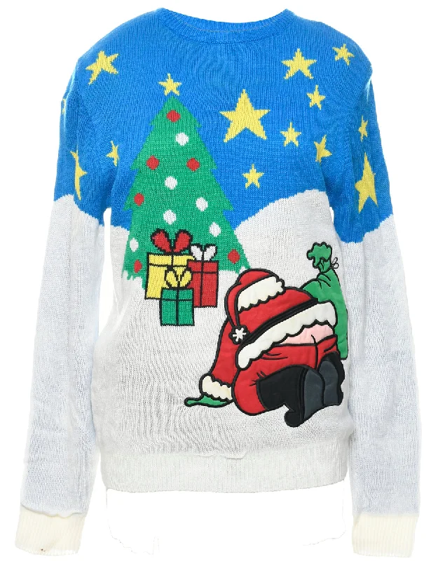 Santa Claus Christmas Jumper - M