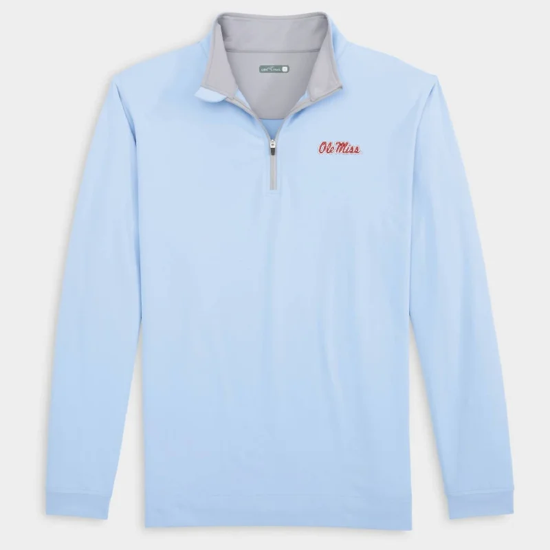 Weekend Offers That Please Men's Ole Miss Venture Quarter Zip Top In Heritage Blue