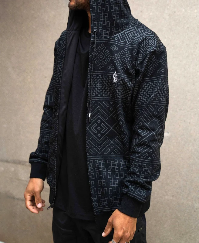 Massive Deal Cryptologic Zip Hoodie by Threyda
