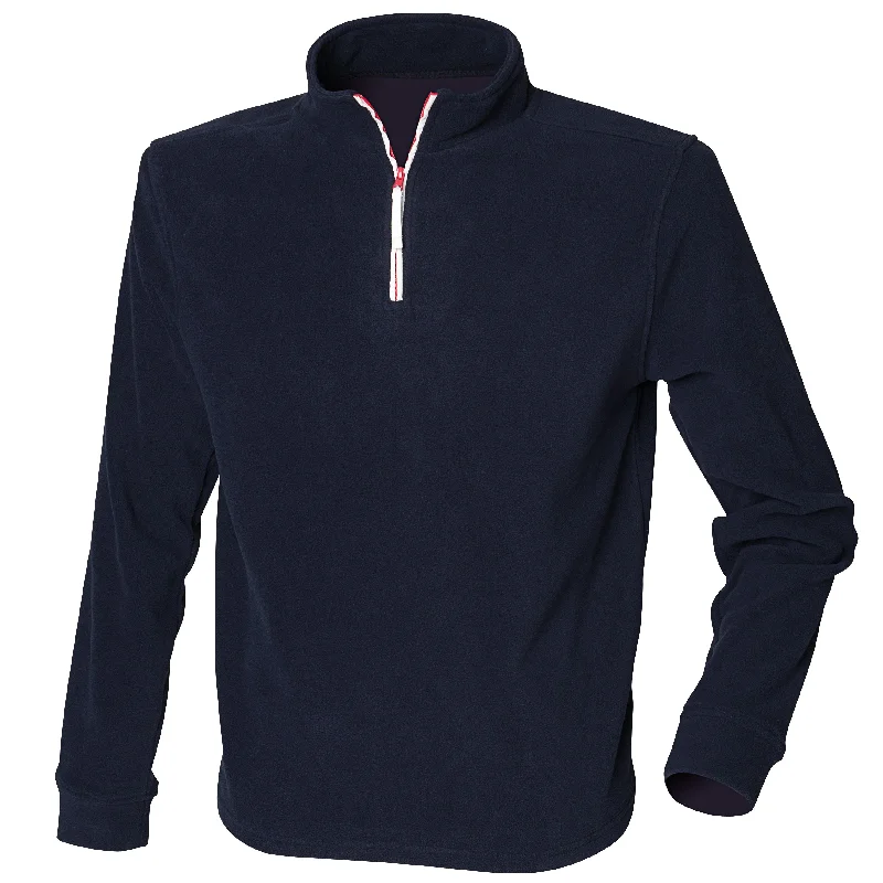 Weekend Bargains Await You Finden & Hales ¼ Zip Long Sleeve Fleece Piped