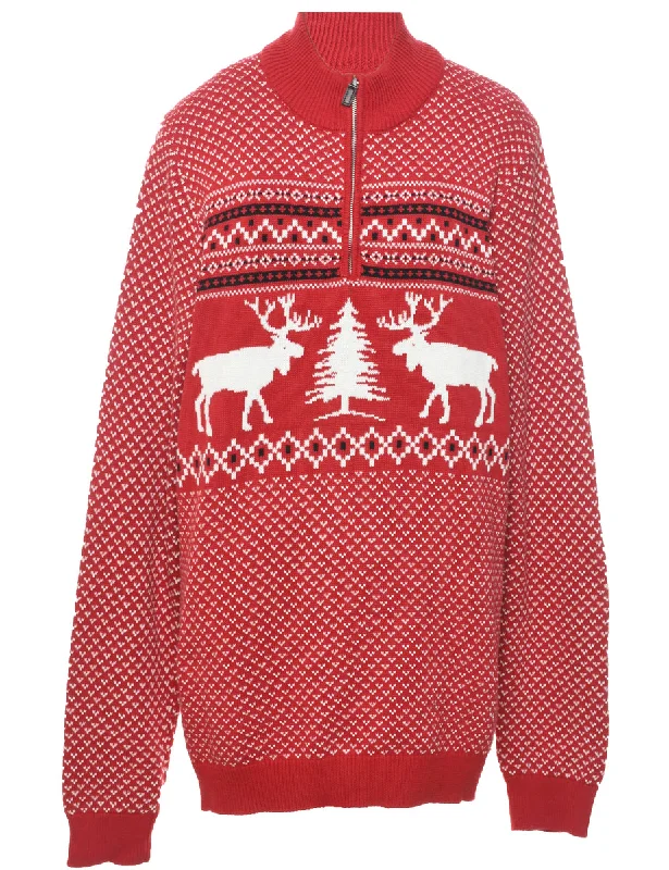 Price Slash Red Jumper - XL
