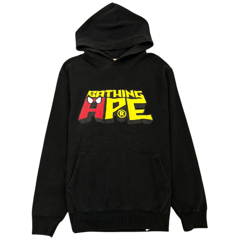 Hot Buy Men's Spiderman Logo Hoodie Black Size L