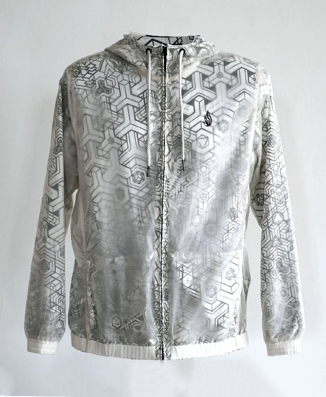 Big Savings Trigonometry Translucent Windbreaker by Kimi Takemura