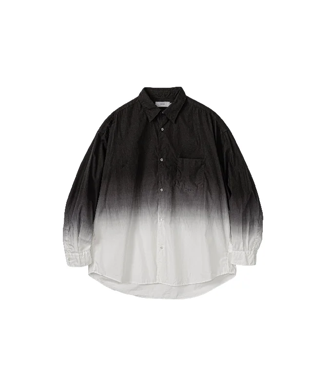 Take Action Broad L/S Oversized Regular Collar Shirt BLACK SHADE