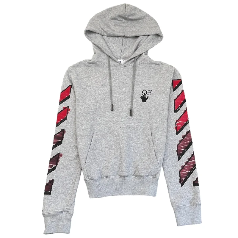 The Best Deal Men's Arrow Logo Hoodie Grey Size XXS