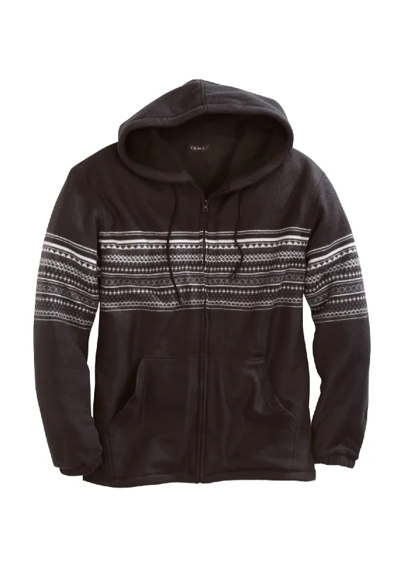 Weekend Deals You Can't Resist Tin Haul Mens Black Polyester Aztec Polar Fleece Hoodie Weekend Deals You Can't Resist Tin Haul Mens Black Polyester Aztec Polar Fleece Hoodie