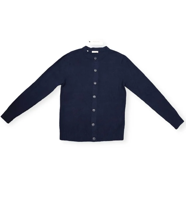 Weekend Discounts to Celebrate Men's Bart Cardigan Sweater Peacoat In Navy
