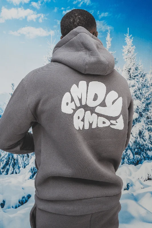 Unwind with Weekend Discounts Grey Bubble Hoodie