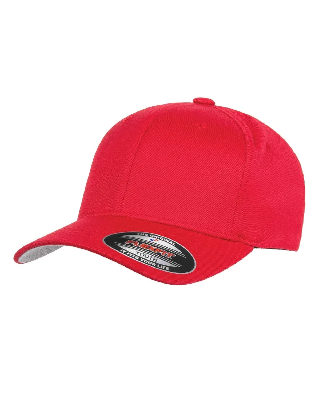 Early Bird Yupoong Youth Flexfit Wooly 6-Panel Cap | Red