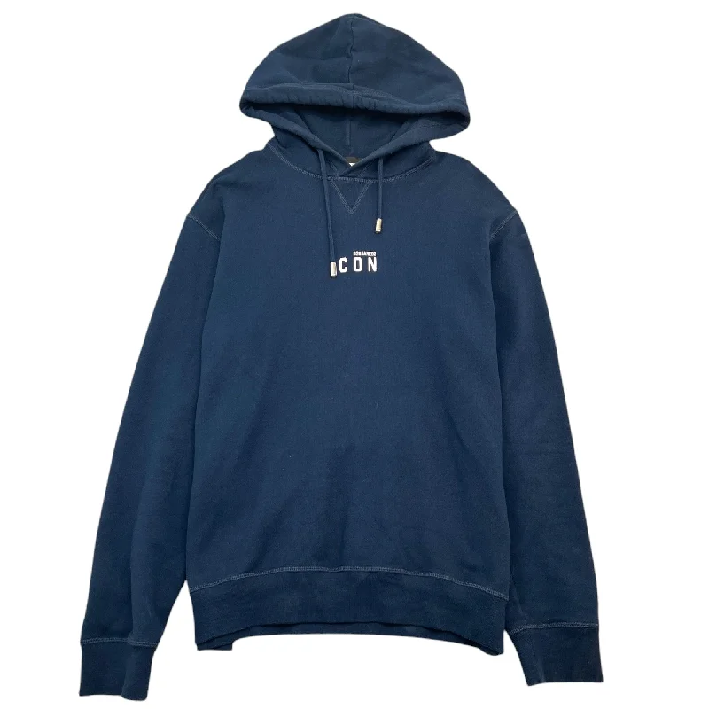 Weekend Deals That Sizzle Men's Icon Logo Hoodie Navy Size XL
