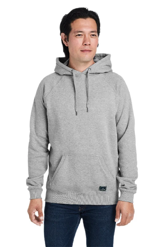 Time-Limited Offer Nautica Mens Anchor Fleece Hooded Sweatshirt Hoodie w/ Pouch Pocket - Heather Oxford Grey