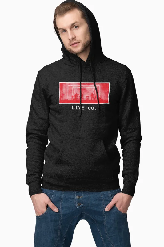 Weekend Discounts to Grab Live Co Concert Premium Non Zipper Black Hoodie