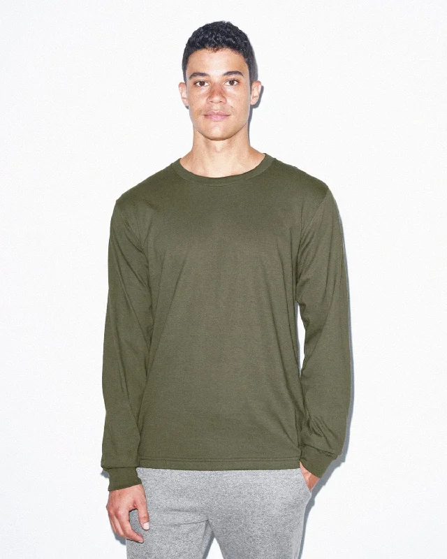 American Apparel Unisex Fine Jersey Long Sleeve T-Shirt | Lieutenant