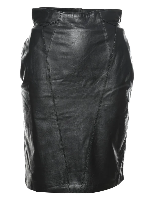 Weekend Offers That Amaze Pencil Shape Leather Skirt - XS
