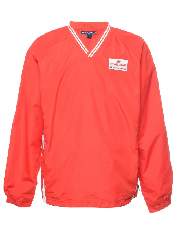 While Supplies Last Red & White V-Neck Jersey - M