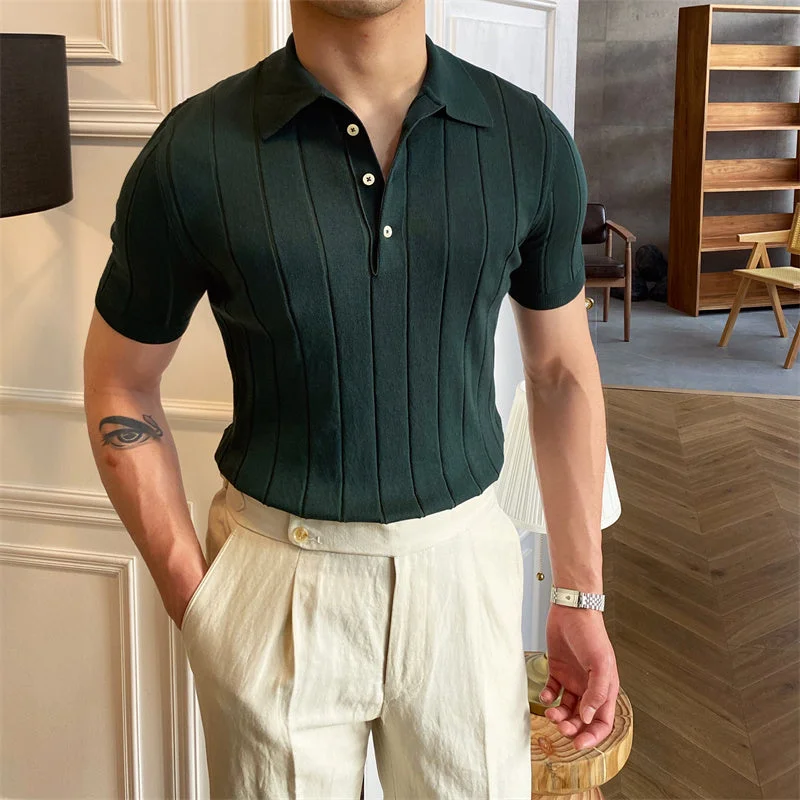 While Supplies Last Pleated Elegance Knitted Polo