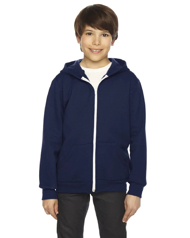 American Apparel Youth Flex Fleece Zip Hoodie | Navy