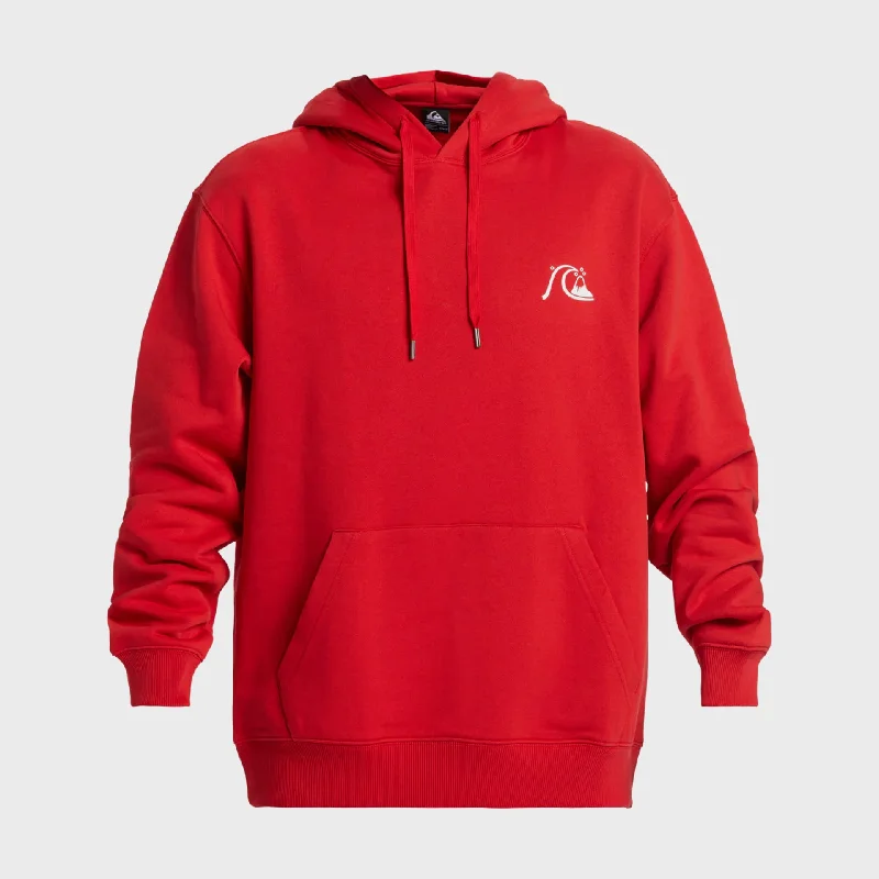Your Weekend, Your Savings Quiksilver Mens DNA Bubble Logo Pullover Hoodie - Salsa