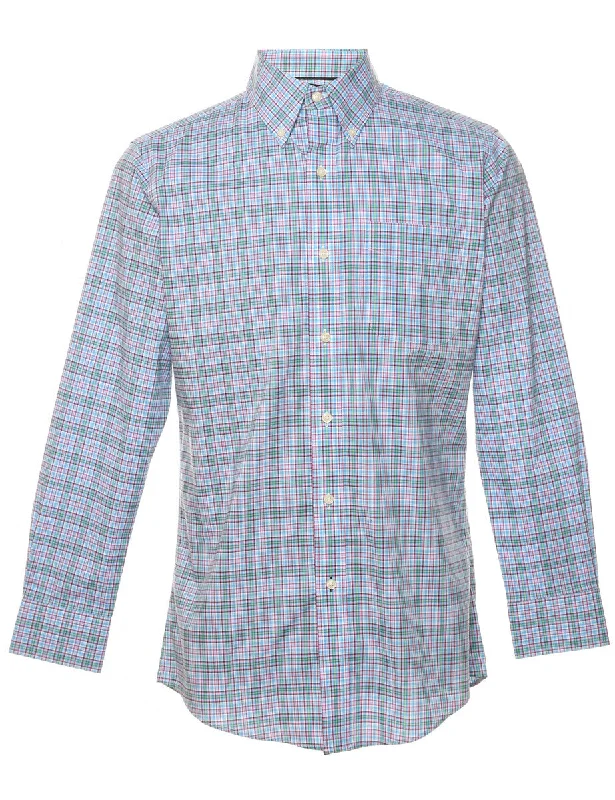 Savings Event Ralph Lauren Blue Classic Checked Shirt - M