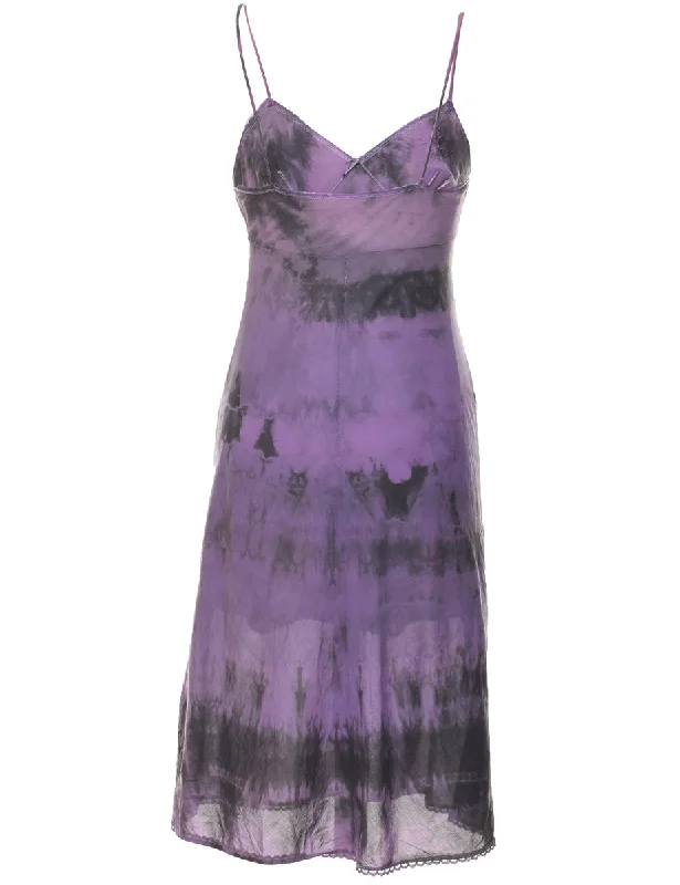 Weekend Savings Extravaganza Purple Tie Dye Nightdress - M