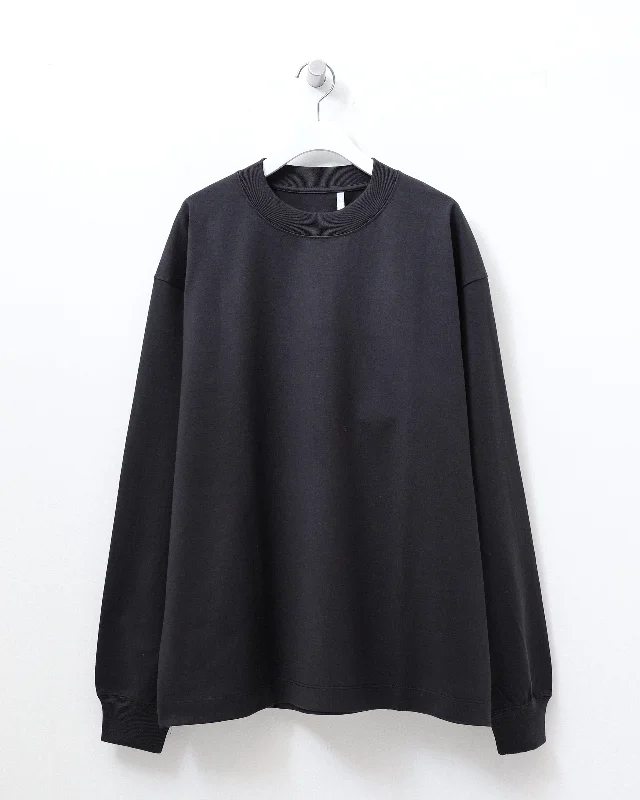 Midnight Madness Suvin Supima Tube L/S Tee Heavy INK BLACK
