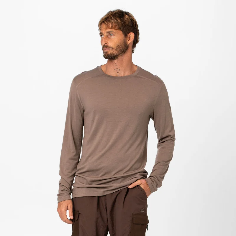 Weekend Specials to Grab Mens Merino LS Base Layer Tawny