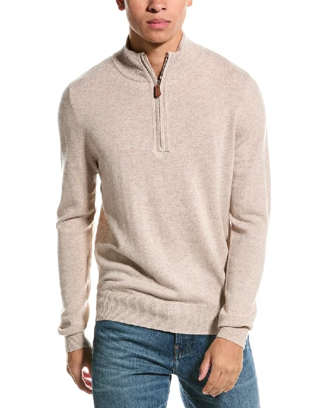 Weekend Deals That Dazzle Kier+J Wool & Cashmere-Blend 1/4-Zip Mock Sweater