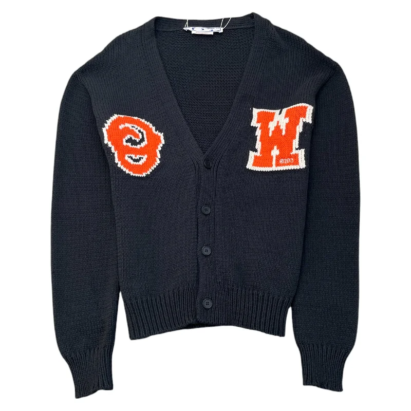 The Best Deal Men's Ow Patch Knit Cardigan Black Size S