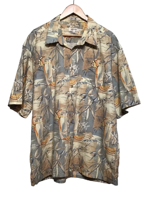 Weekend Discounts to Love Pierre Cardin Hawaiian Shirt (Size XXL)