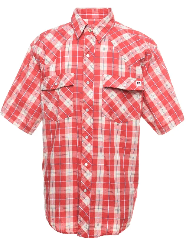 Unbeatable Prices Red Checked Western Shirt - M
