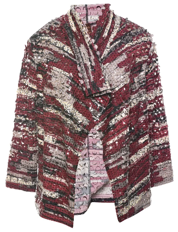 Sequined Evening Jacket - L